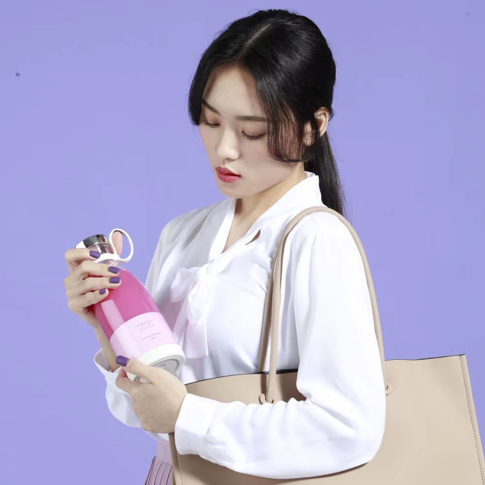 Kitchen Electric Mini Mixer Professional Shaker Bottle Fresh Juice Cup Rechargeable Household Smoothie Blender Portable