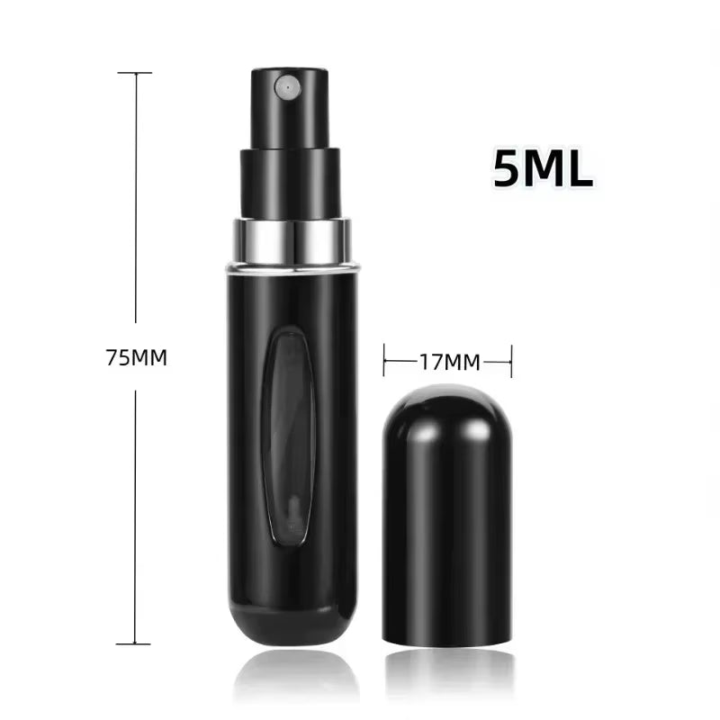 Hot 5Ml Mini Portable Perfume Refill Bottle Refillable Spray Jar Scent Pump Empty Cosmetic Containers Atomizer for Travel Tools